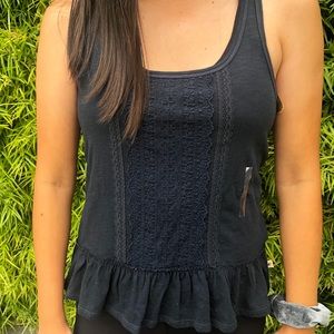 Hollister Navy Razorback Tank!